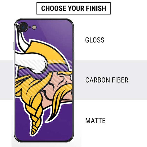 NFL Minnesota Vikings Large Logo iPhone SE (2nd & 3rd Gen) Skin