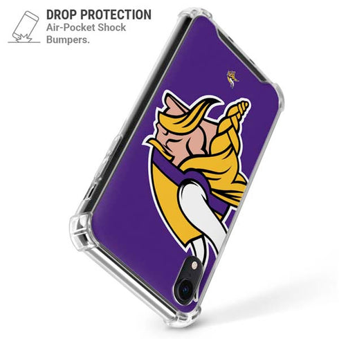 NFL Minnesota Vikings Large Logo iPhone XR Clear Case