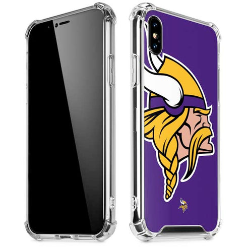 NFL Minnesota Vikings Large Logo iPhone XS Max Clear Case