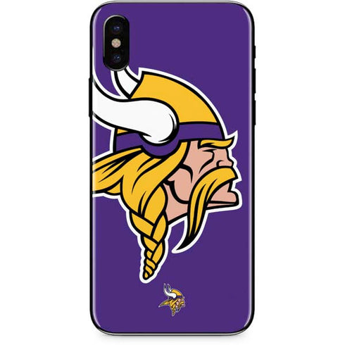 NFL Minnesota Vikings Large Logo iPhone XS Skin