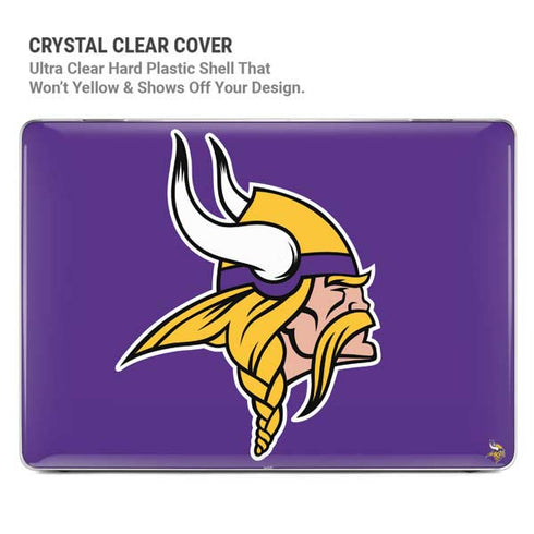 NFL Minnesota Vikings Large Logo MacBook Pro 16in (2021-25) Case plus Skin