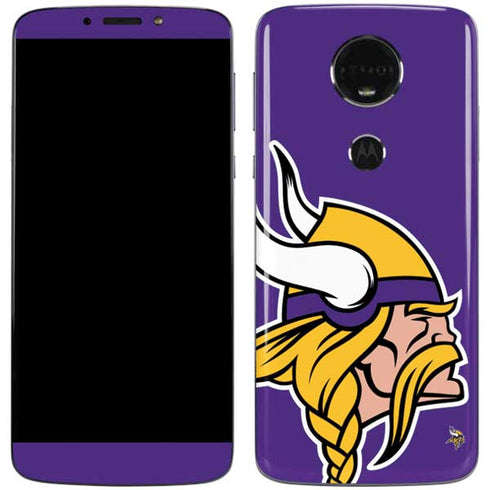 NFL Minnesota Vikings Large Logo Moto E5 Plus Skin