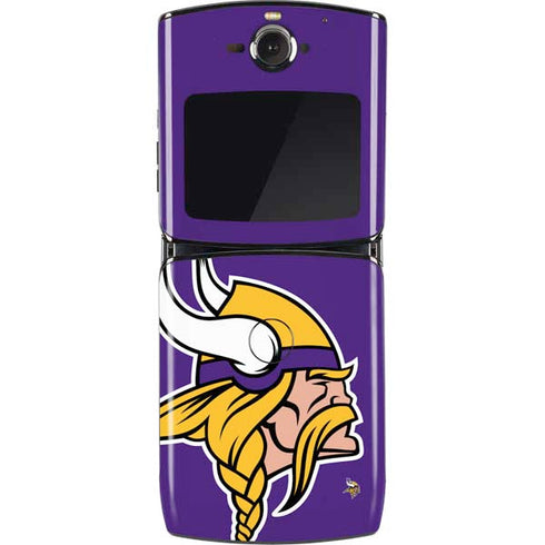 NFL Minnesota Vikings Large Logo Motorola RAZR Skin