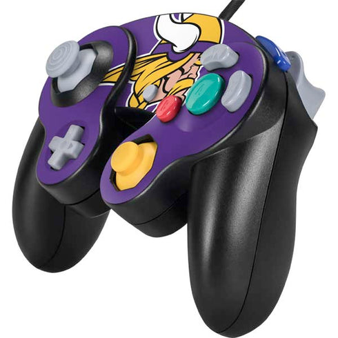 NFL Minnesota Vikings Large Logo Nintendo GameCube Controller Skin