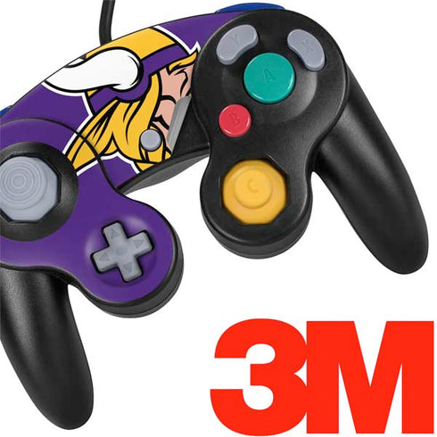 NFL Minnesota Vikings Large Logo Nintendo GameCube Controller Skin