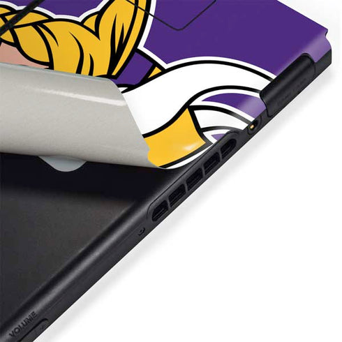 NFL Minnesota Vikings Large Logo Nintendo Switch Bundle Skin