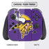 NFL Minnesota Vikings Large Logo Nintendo Switch Bundle Skin