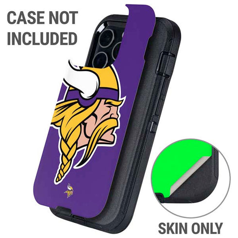 NFL Minnesota Vikings Large Logo Otterbox Defender iPhone Skin