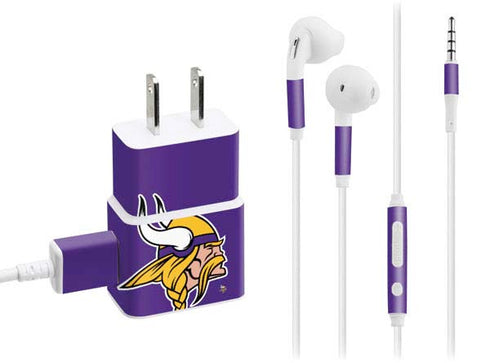 NFL Minnesota Vikings Large Logo Phone Charger Skin