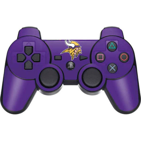 NFL Minnesota Vikings Large Logo PS3 Dual Shock wireless controller Skin