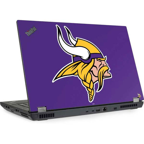 NFL Minnesota Vikings Large Logo Lenovo ThinkPad Skin
