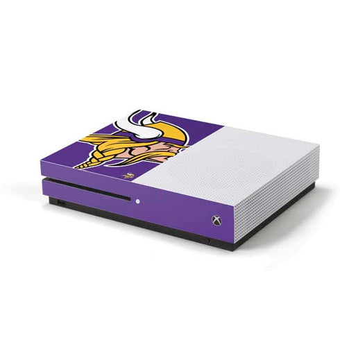 NFL Minnesota Vikings Large Logo Xbox One S Console Skin