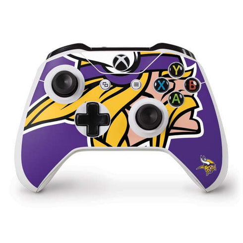 NFL Minnesota Vikings Large Logo Xbox One S Controller Skin