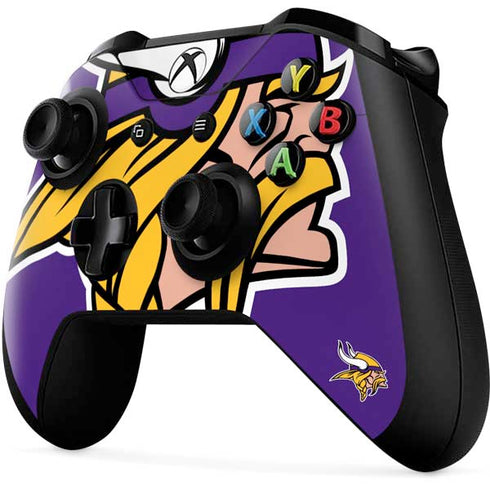 NFL Minnesota Vikings Large Logo Xbox One X Controller Skin