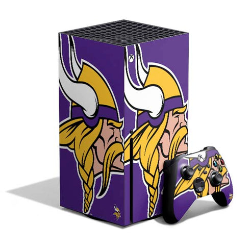 NFL Minnesota Vikings Large Logo Xbox Series X Bundle Skin