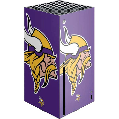 NFL Minnesota Vikings Large Logo Xbox Series X Console Skin