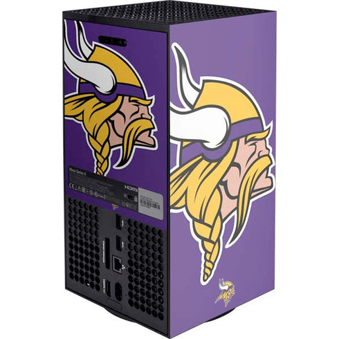 NFL Minnesota Vikings Large Logo Xbox Series X Console Skin