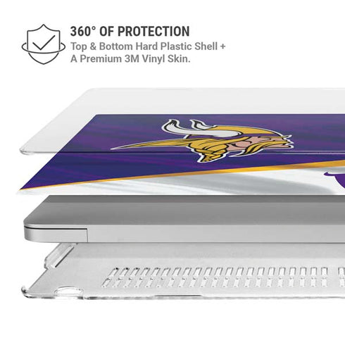 NFL Minnesota Vikings MacBook Air 15in (2023-2025) Case plus Skin