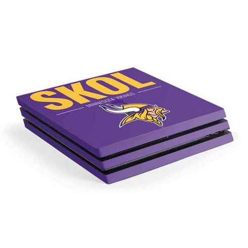 NFL Minnesota Vikings Team Motto PS4 Pro Console Skin