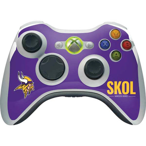 NFL Minnesota Vikings Team Motto Xbox 360 Wireless Controller Skin