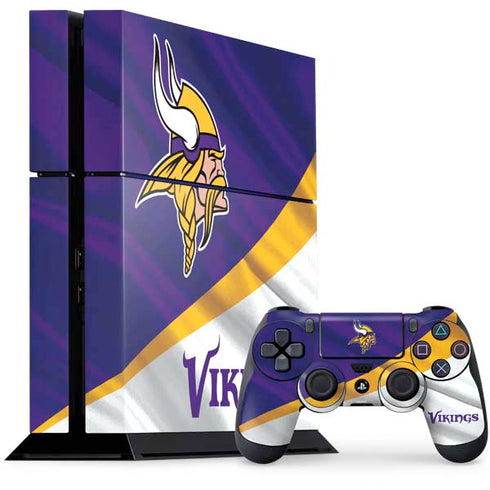 NFL Minnesota Vikings PS4 Console and Controller Bundle Skin