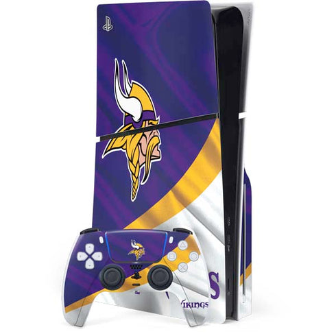 NFL Minnesota Vikings PS5 Slim Disk Bundle Skin