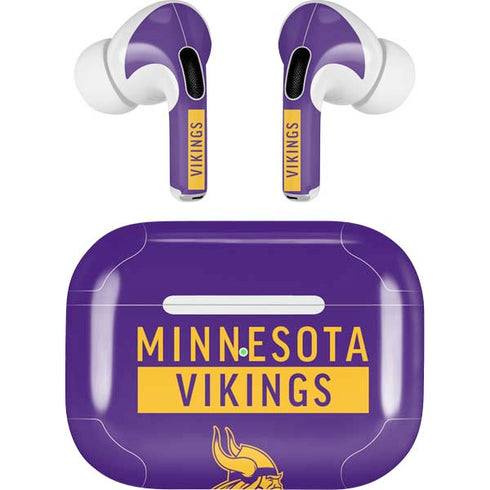 NFL Minnesota Vikings Purple Performance Series Apple AirPods Pro Skin
