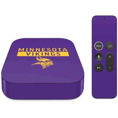 NFL Minnesota Vikings Purple Performance Series Apple TV Skin