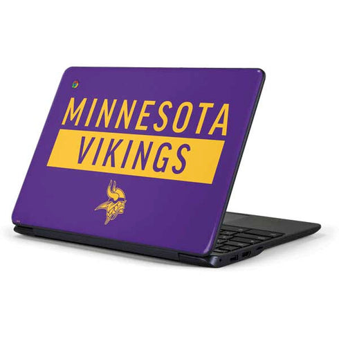 NFL Minnesota Vikings Purple Performance Series Samsung Chromebook Skin