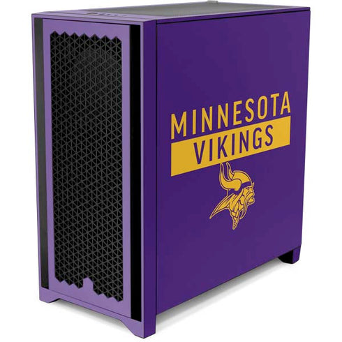 NFL Minnesota Vikings Purple Performance Series Corsair 4000D Tempered Glass Mid-Tower ATX Case Skin