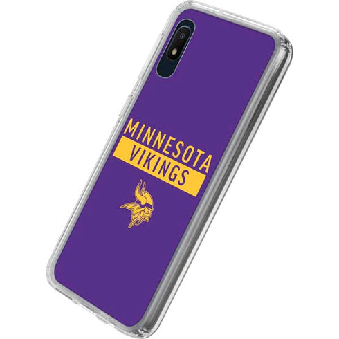 NFL Minnesota Vikings Purple Performance Series Galaxy A10e Clear Case