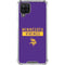 NFL Minnesota Vikings Purple Performance Series Galaxy A12 Clear Case