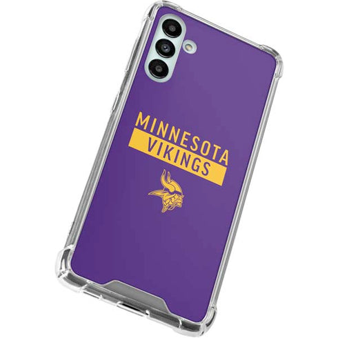 NFL Minnesota Vikings Purple Performance Series Galaxy A13 5G Clear Case