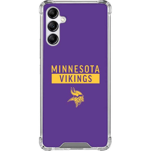 NFL Minnesota Vikings Purple Performance Series Galaxy A14 5G Clear Case