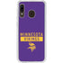 NFL Minnesota Vikings Purple Performance Series Galaxy A20 Clear Case