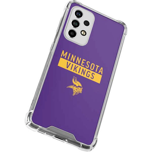 NFL Minnesota Vikings Purple Performance Series Galaxy A33 5G Clear Case