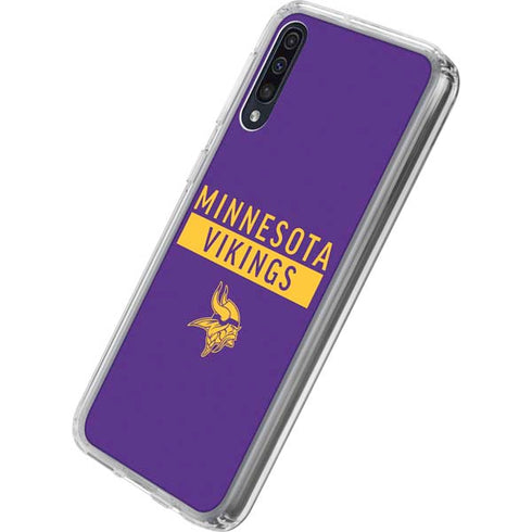 NFL Minnesota Vikings Purple Performance Series Galaxy A50 Clear Case