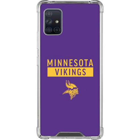 NFL Minnesota Vikings Purple Performance Series Galaxy A51 5G Clear Case