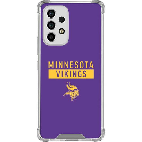NFL Minnesota Vikings Purple Performance Series Galaxy A53 5G Clear Case