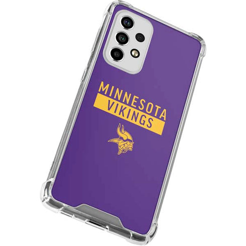 NFL Minnesota Vikings Purple Performance Series Galaxy A53 5G Clear Case