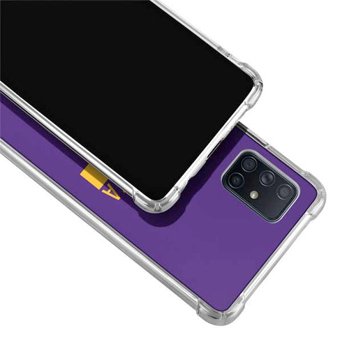 NFL Minnesota Vikings Purple Performance Series Galaxy A71 5G Clear Case