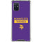 NFL Minnesota Vikings Purple Performance Series Galaxy A71 5G Clear Case
