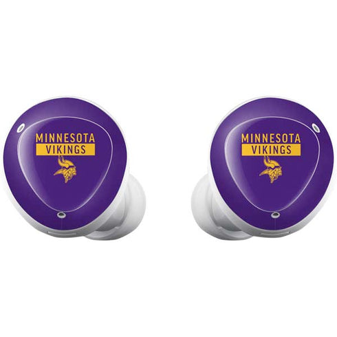 NFL Minnesota Vikings Purple Performance Series Galaxy Buds Plus Skin
