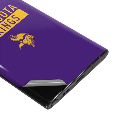 NFL Minnesota Vikings Purple Performance Series Galaxy Note 10 Skin