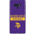 NFL Minnesota Vikings Purple Performance Series Galaxy Note 9 Skin