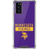 NFL Minnesota Vikings Purple Performance Series Galaxy Note20 5G Clear Case