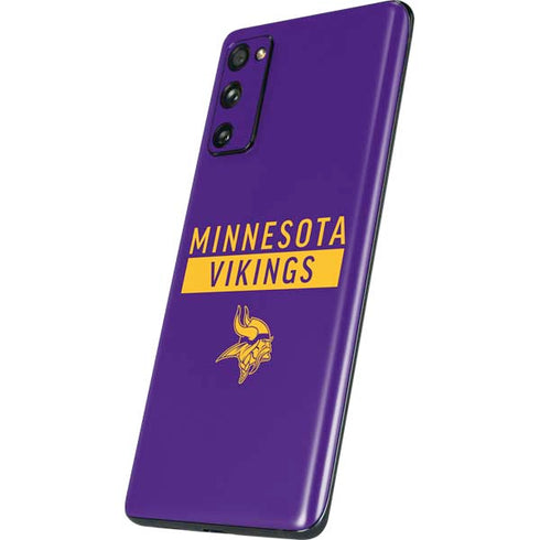 NFL Minnesota Vikings Purple Performance Series Galaxy S20 Fan Edition Skin