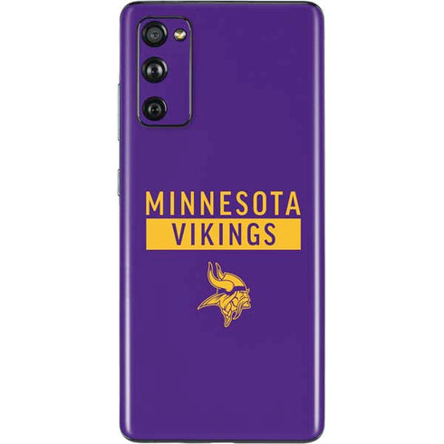 NFL Minnesota Vikings Purple Performance Series Galaxy S20 Fan Edition Skin