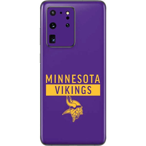 NFL Minnesota Vikings Purple Performance Series Galaxy S20 Ultra 5G Skin