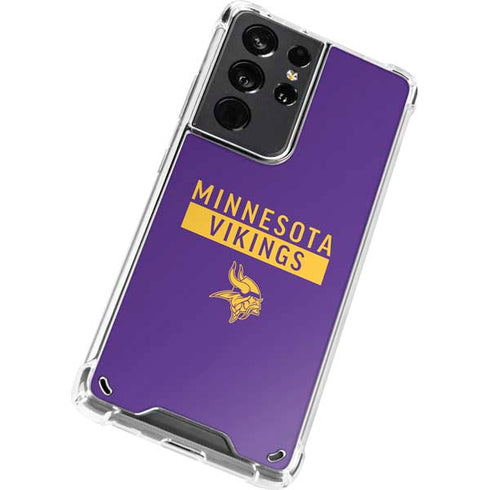 NFL Minnesota Vikings Purple Performance Series Galaxy S21 Ultra 5G Clear Case